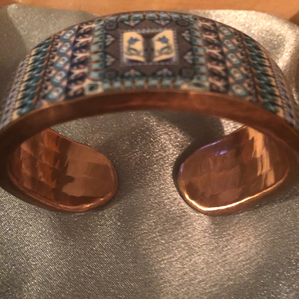 Palm Copper Cuff 2 - Picture 2 of 8